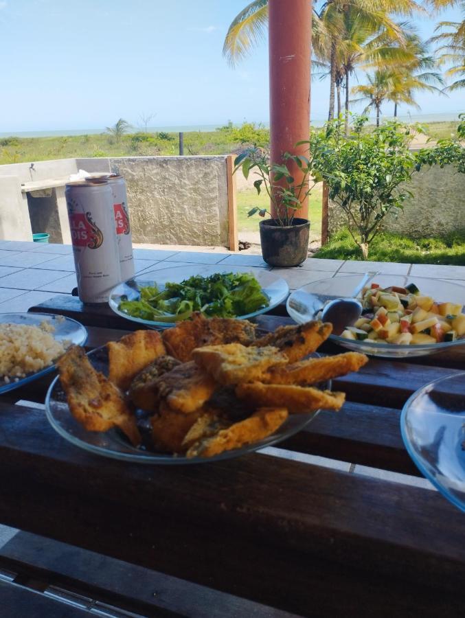 Casa Frente Para O Mar Nova Vicosa Bagian luar foto